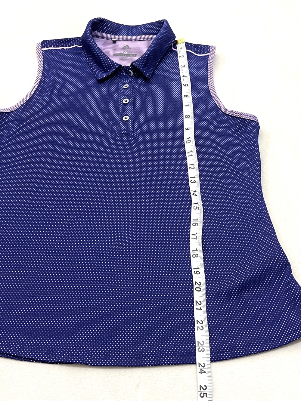 adidas Purple & Pink Sleeveless Golf Polo Collared Button Up Tank Top Women’s M - Picture 9 of 16